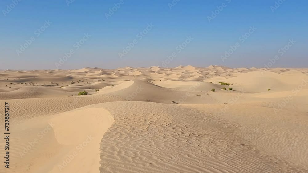 Textured sand dunes in the desert in Abu Dhabi in the morning Textured sand dunes in the desert in Abu Dhabi in the morning