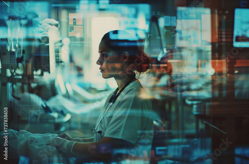 person working in the laboratory