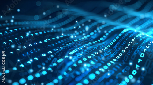 blue binary code