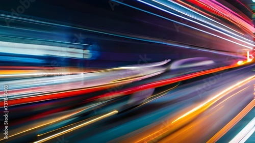traffic in motion blur