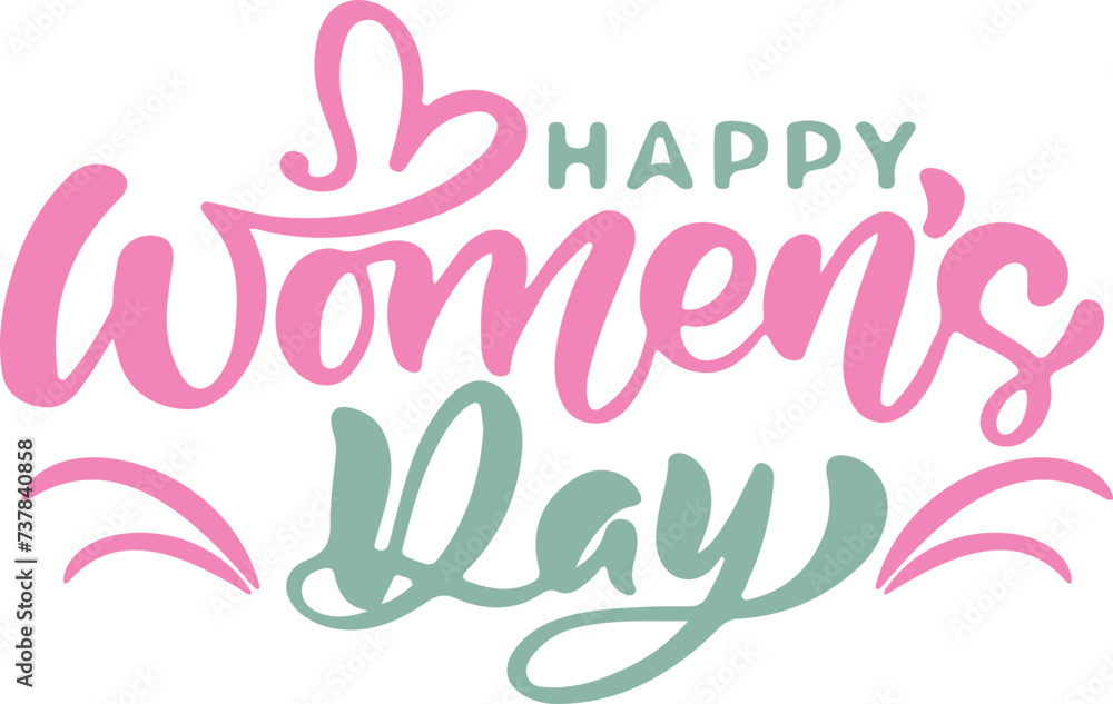 Obraz premium International Woman's Day Typography