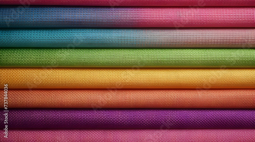 Wave texture abstract fabric. Multicolor textile background