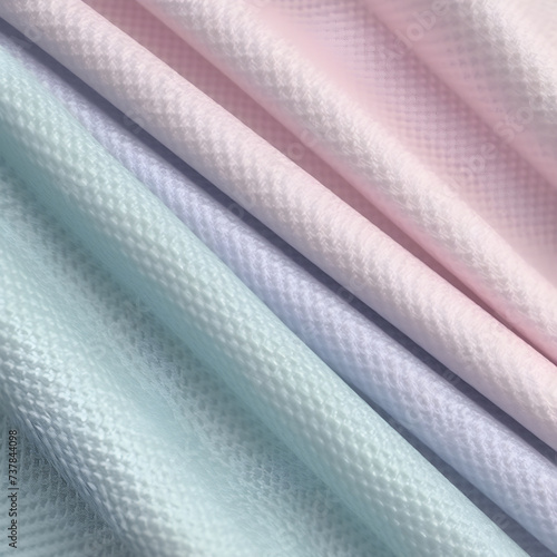 Wave texture silk abstract fabric. Pink, violet luxury textile design