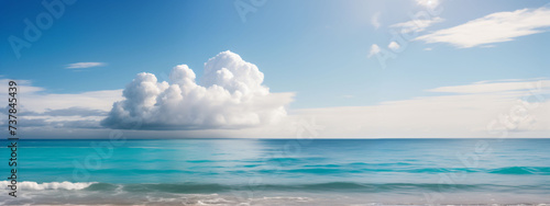 beautiful seascape panorama background © Leone Studio