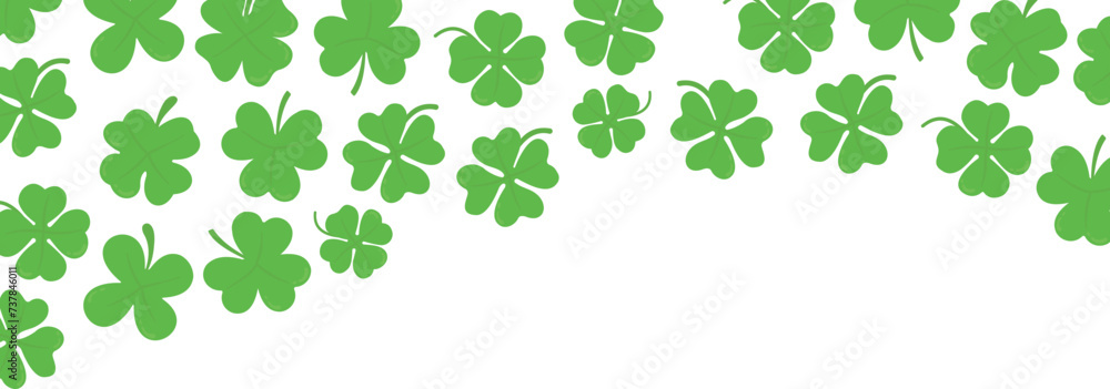 Saint Patrick's Clover Corner Border Saint Patrick's Clover Corner Border