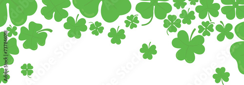 Saint Patrick's Clover Corner Border
