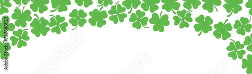 Saint Patrick's Clover Corner Border