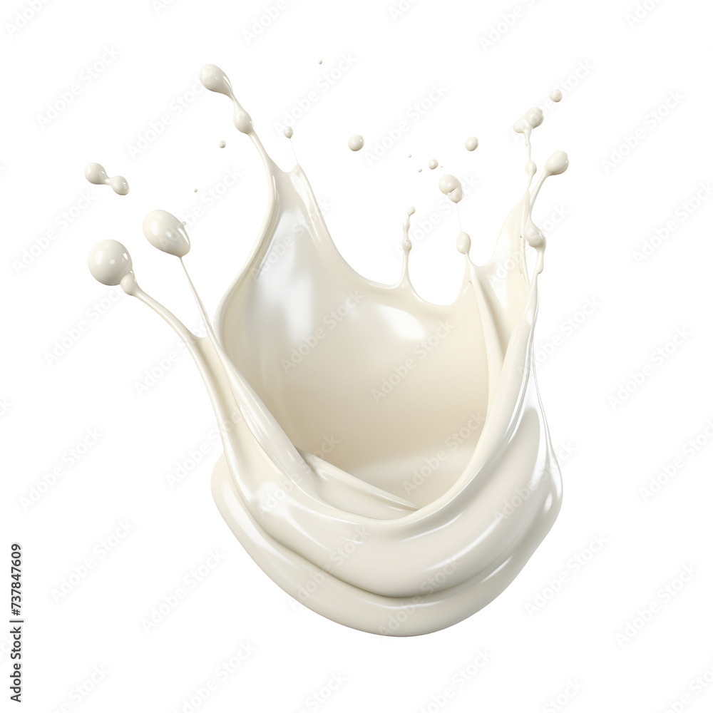 Splash of milk or cream, cut out Splash of milk or cream, cut out