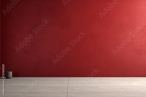 red wall logo presentation mockup texture