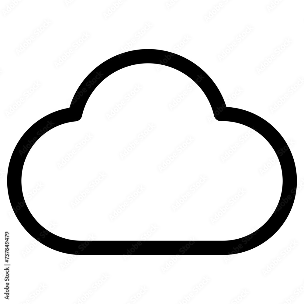 Cloud drive storage or cumulus cloud icon Cloud drive storage or cumulus cloud icon