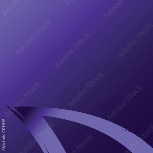 sports banner template in bright green with dark purple gradient, social media use