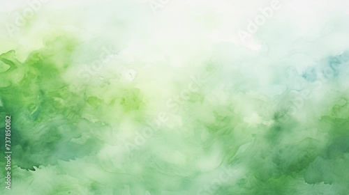 Abstract blurred light watercolor fresh green.