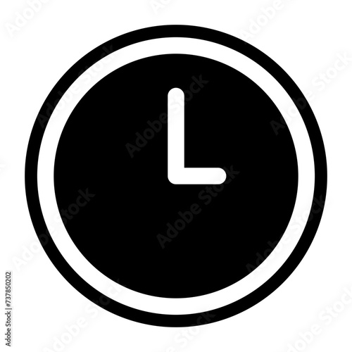 clock icon. Clock, time.