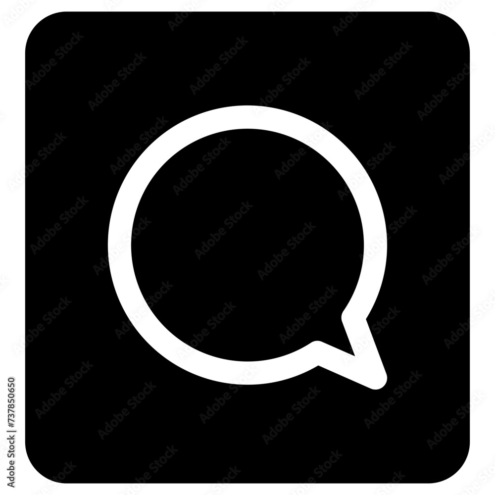Chat vector icon. Talk bubble speech icon. Blank empty bubbles vector design elements Chat vector icon. Talk bubble speech icon. Blank empty bubbles vector design elements