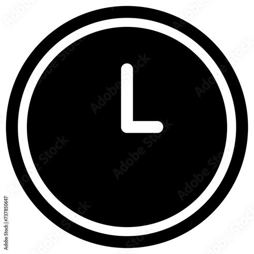clock icon. Clock, time.
