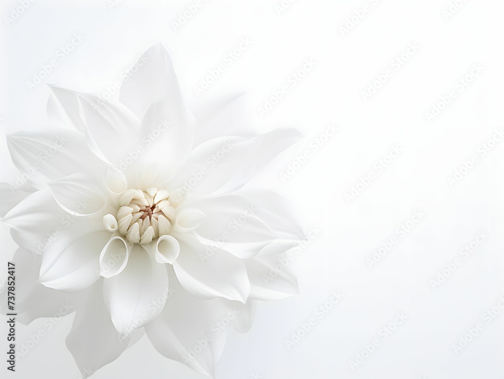 background white flower minimal