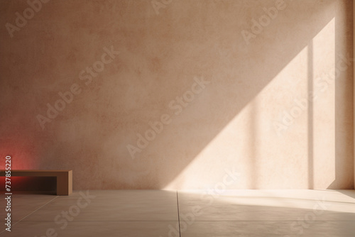 Sunlight shining on house wall