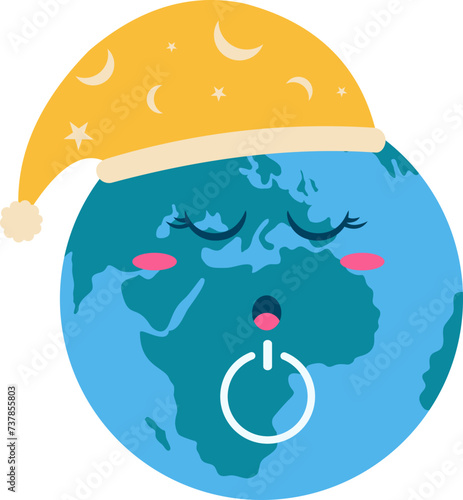 Earth Hour Illustration