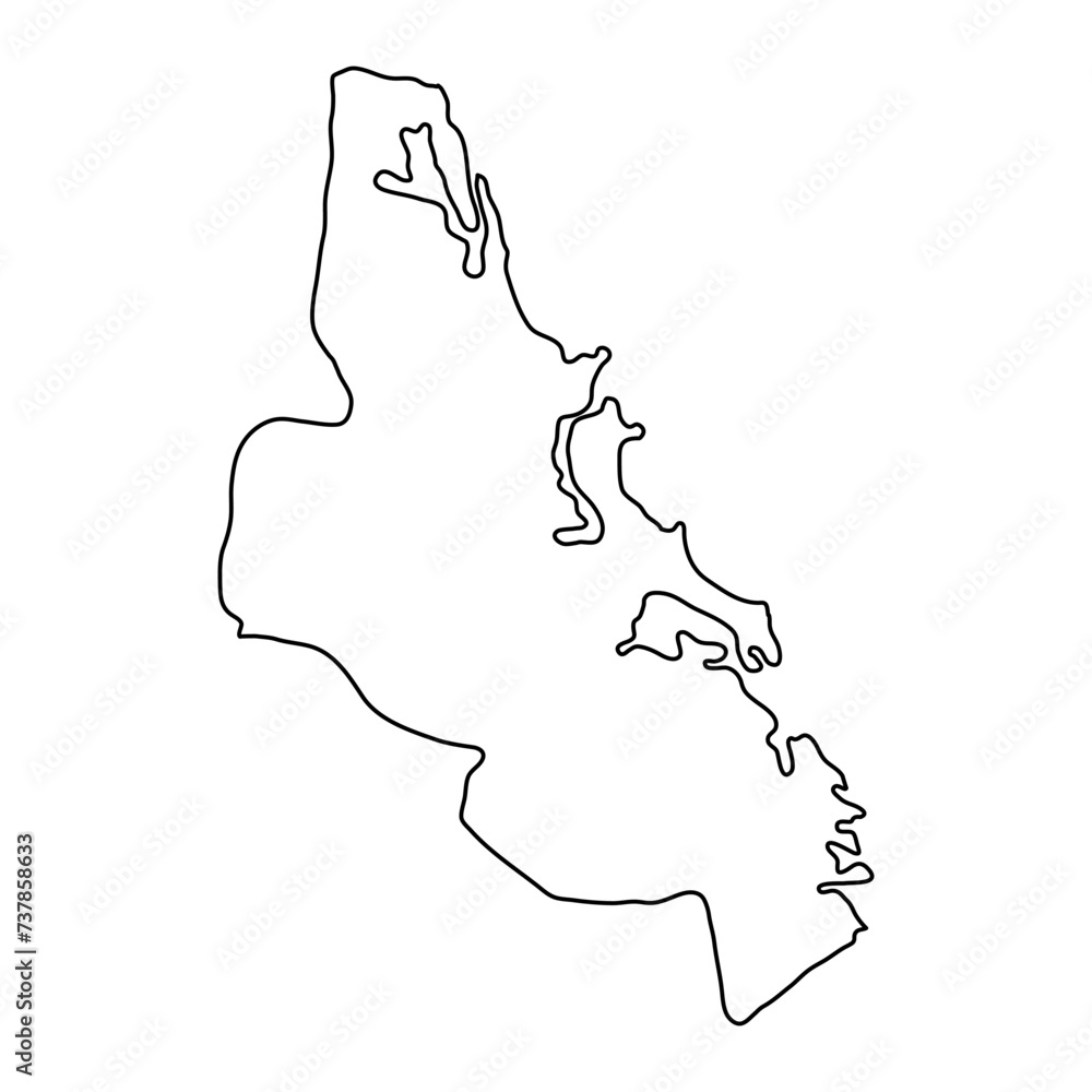 Batticaloa District map, administrative division of Sri Lanka. Vector illustration. Batticaloa District map, administrative division of Sri Lanka. Vector illustration.