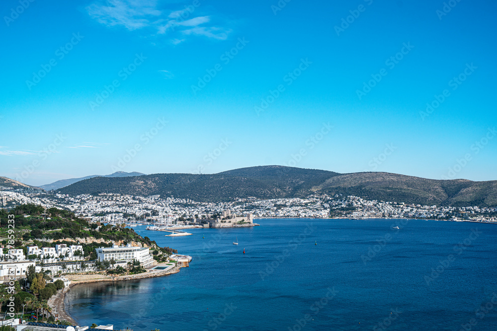 The windmills of Bodrum are a collection of stone buildings that were constructed in the 18th century and were used to grind grain into flour located on the hills between Bodrum and Gumbet,  Yalikavak