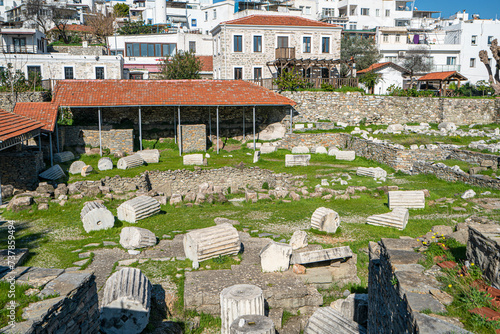 Bodrum Mausoleum Museum, also known as the Mausoleum of Halicarnassus, which is one of the seven wonders of the ancient world. photo