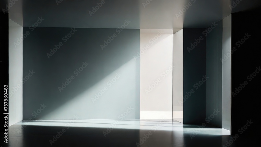 interior minimalist room 3d render with smooth light interior minimalist room 3d render with smooth light
