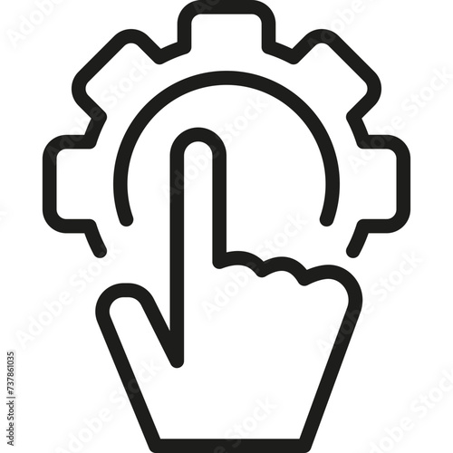 Business Management  Control Icon in Line Style