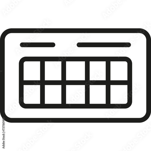 Business Management  Score Card Icon in Line Style