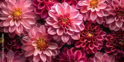 Vibrant pink flowers create a stunning backdrop for any visual project. Concept Floral Photography, Pink Blooms, Nature's Beauty, Colorful Backdrops