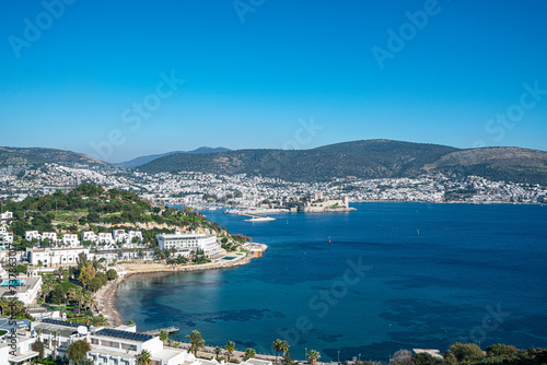 The windmills of Bodrum are a collection of stone buildings that were constructed in the 18th century and were used to grind grain into flour located on the hills between Bodrum and Gumbet,  Yalikavak photo