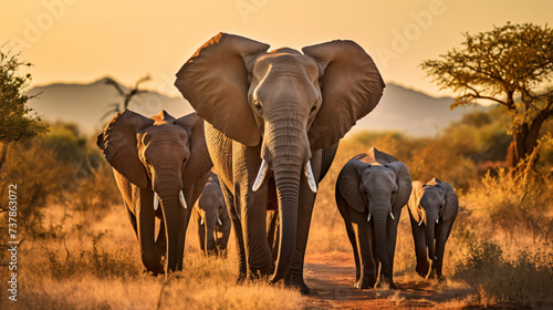 African elephants. © Natia
