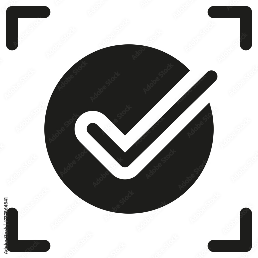 Business Management Focus on Task Icon in Glyph Style Business Management Focus on Task Icon in Glyph Style