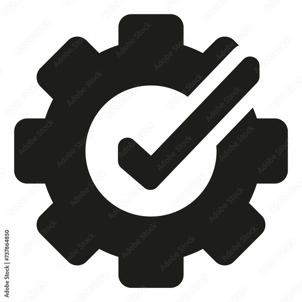 Business Management Execution Icon in Glyph Style Business Management Execution Icon in Glyph Style