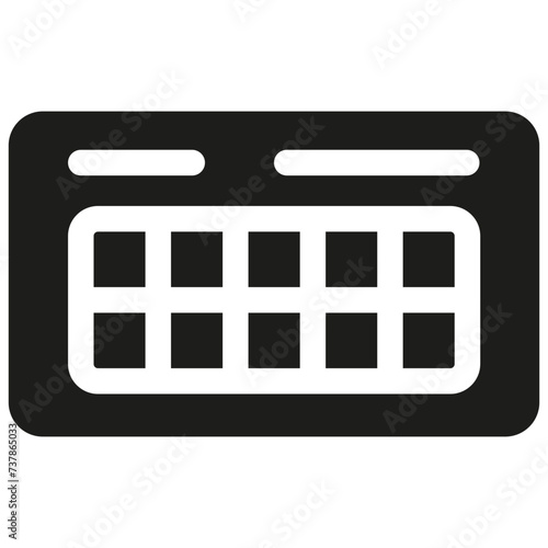 Business Management  Score Card Icon in Glyph Style