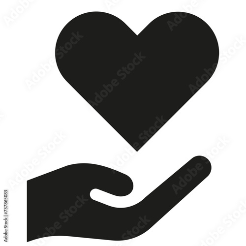 Business Management  Values Icon in Glyph Style