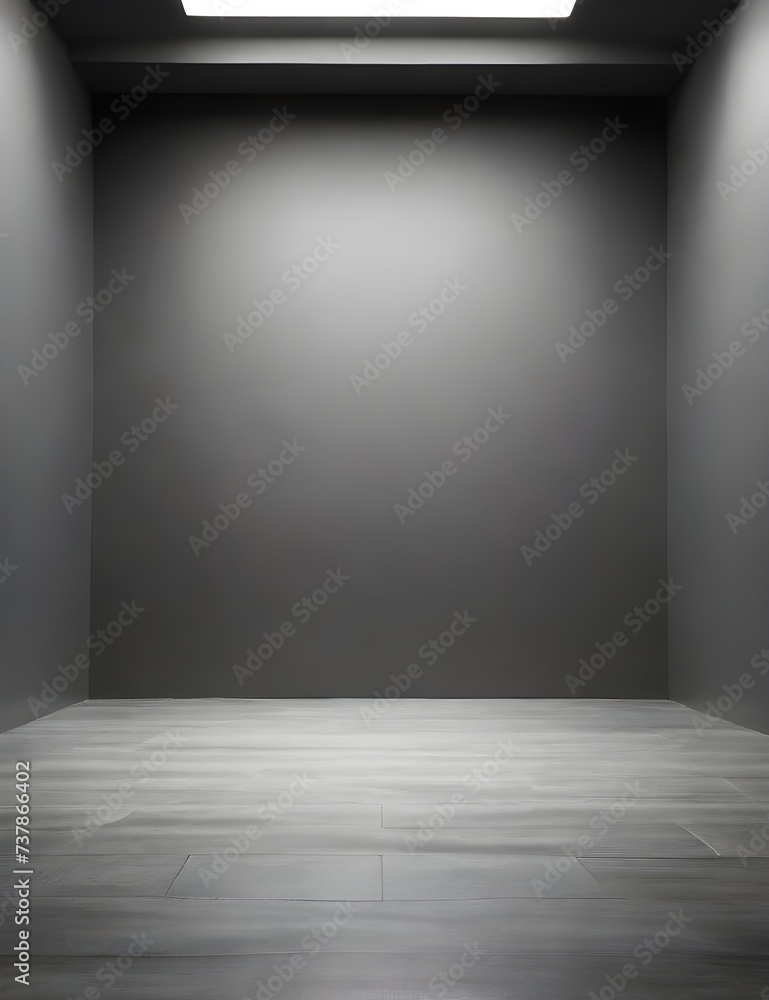 soft gray studio room background, grey floor backdrop with spotlight ...