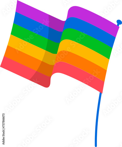 rainbow flag illustration
