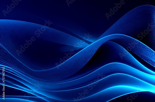 Beautiful graphic style blue smoke wave background. banner poster and wallpaper design.