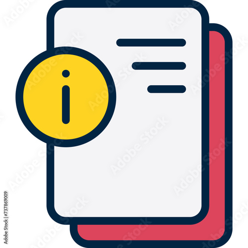 Business Management  Instruction Icon in Color Style