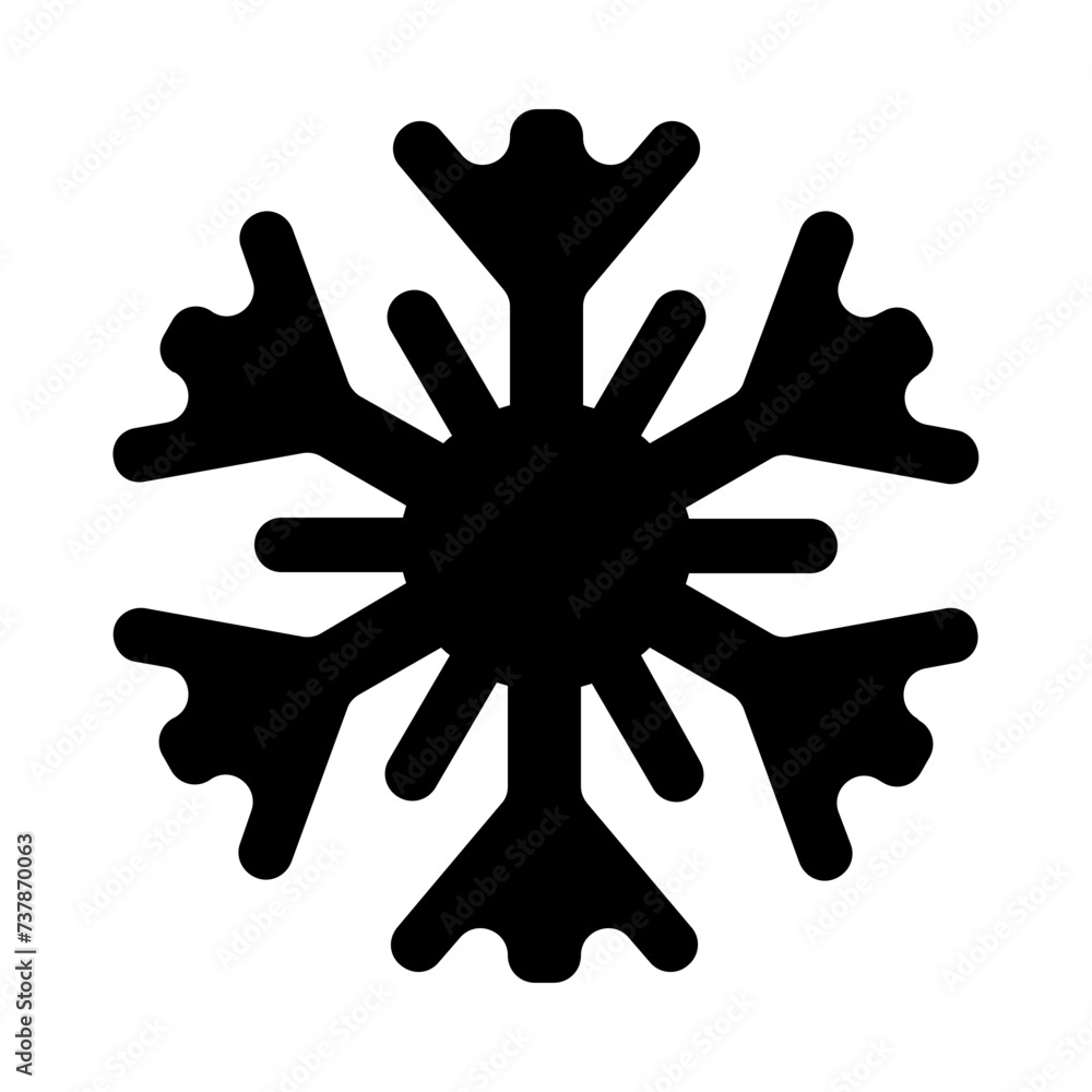 Snowflake Solid Icon Snowflake Solid Icon