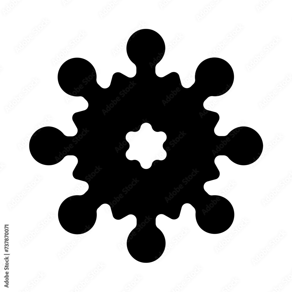 Snowflake Solid Icon Snowflake Solid Icon