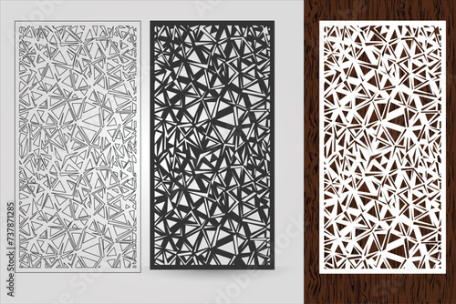 Geometric Vector Pattern  Laser-Cut 