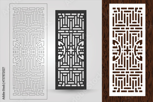 Floral Laser-Cut Floral Laser-Cut Wall Partition 