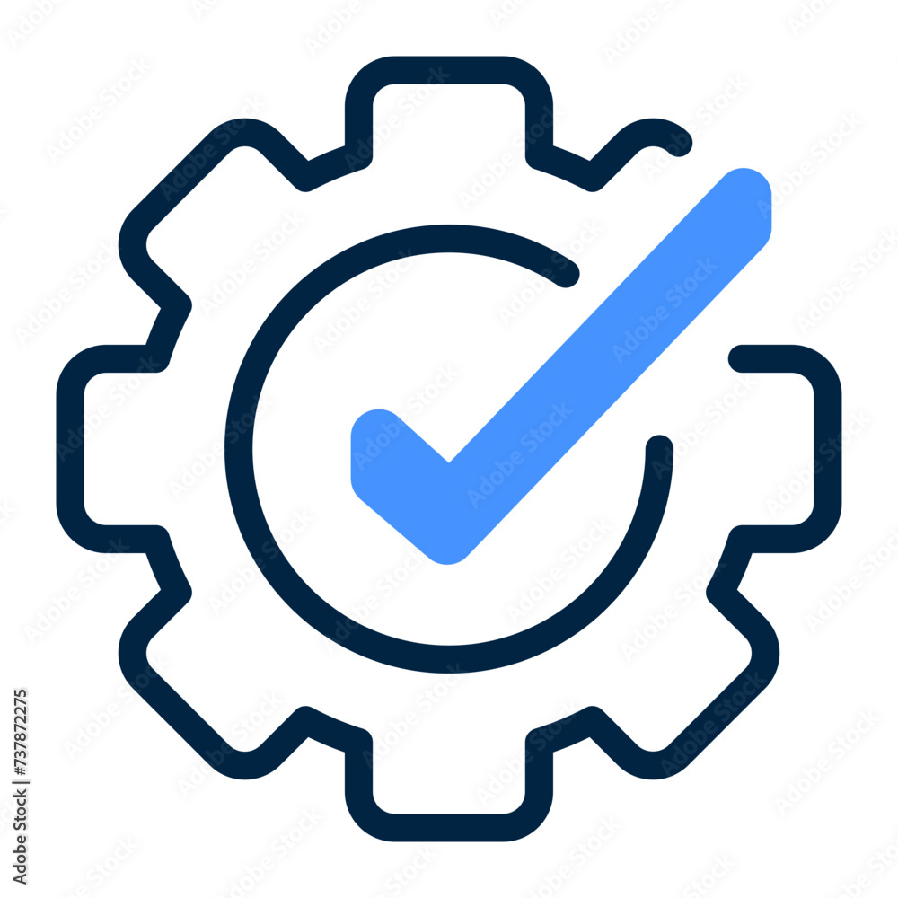 Business Management Execution Icon in Dualtone Style Business Management Execution Icon in Dualtone Style