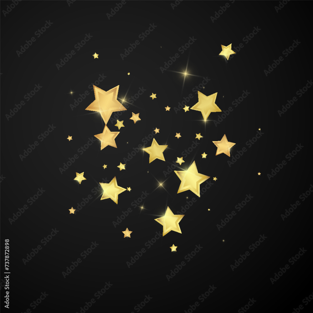 Magic stars vector overlay. Gold stars scattered Magic stars vector overlay. Gold stars scattered