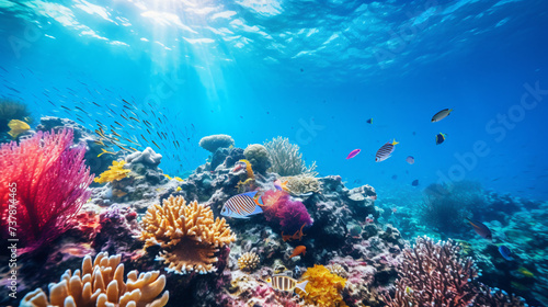 Texture coral underwater © khan