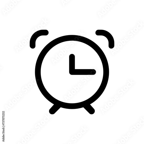 Alarm clock icon vector. Time illustration sign. Clock sign or symbol.