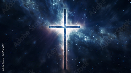 Symbol of the glowing cross