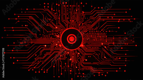 Abstract malware code with binary digits and malicious symbols  symbolizing harmful software. simple Vector art