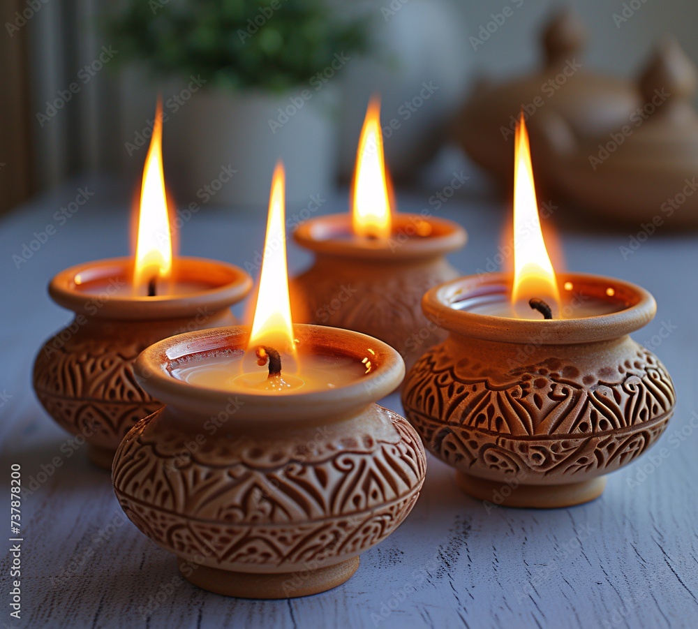 Candlelit Evening A Cozy Gathering with a Touch of Warmth Generative AI Candlelit Evening A Cozy Gathering with a Touch of Warmth Generative AI